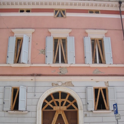 Mirandola building after the June 2012 main shock