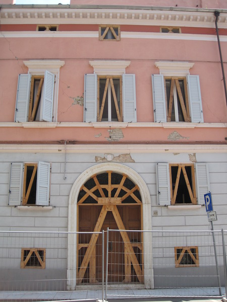 Mirandola building after the June 2012 main shock